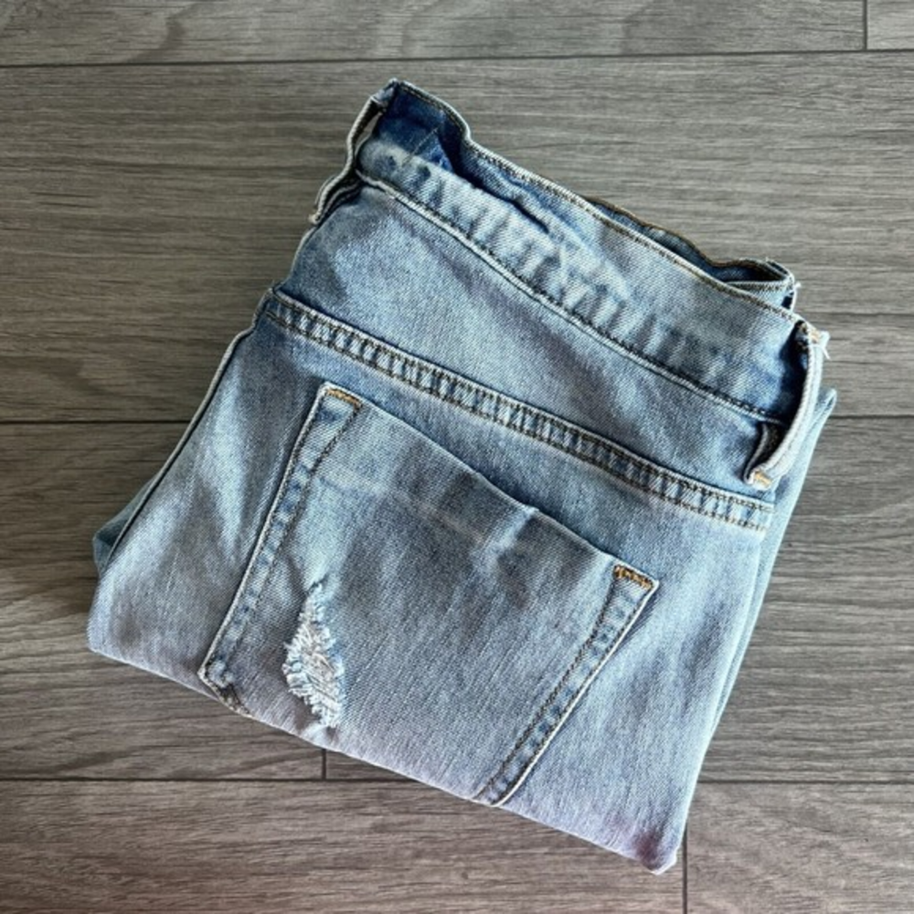 PacSun Womens Boyfriend Jeans Blue 5-Pocket Distressed Size 26‎